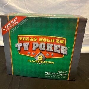 Game - Texas Hold-Em TV Poker Video Game System VS MAXX 6 Player Edition